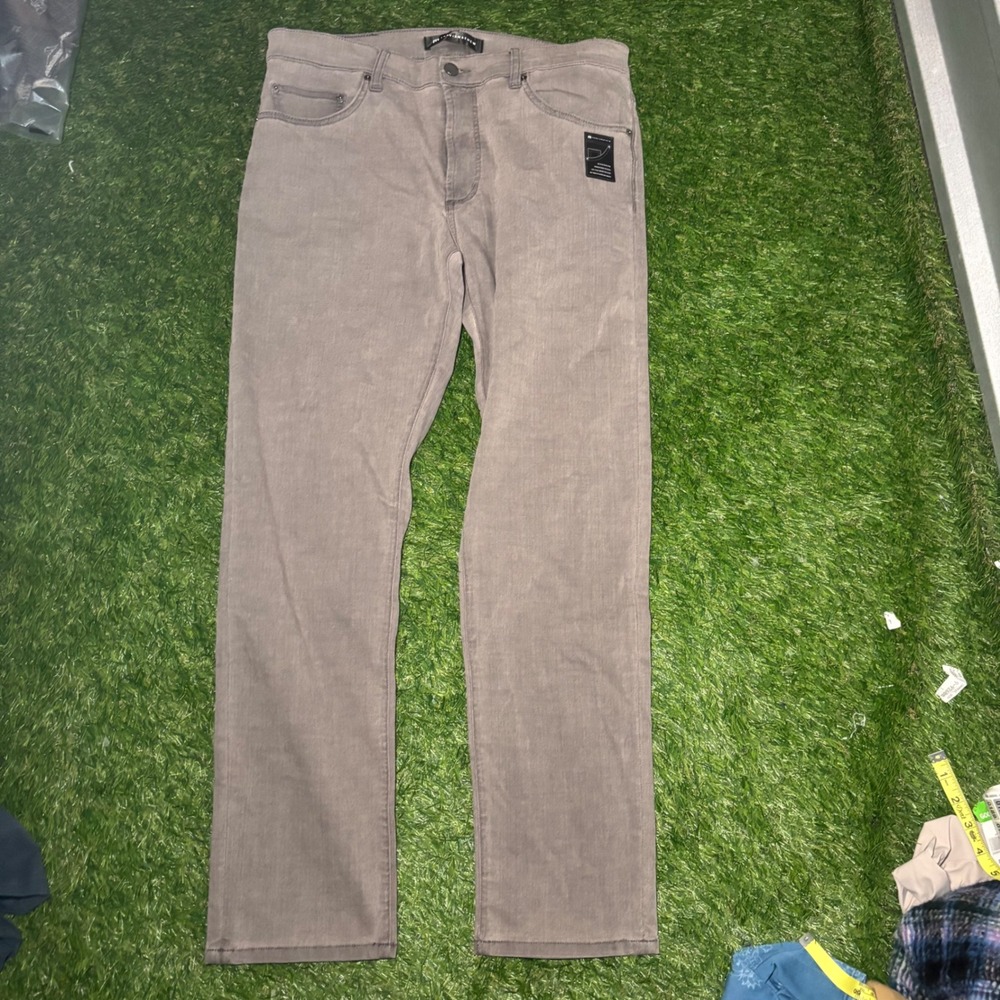 TravisMathew Mens Grey Stretch 5-Pocket Pants 32x30 Garment Dyed 123280